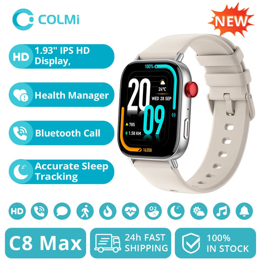 COLMI C8 Max Voice Calling Smart Watch 1.93"